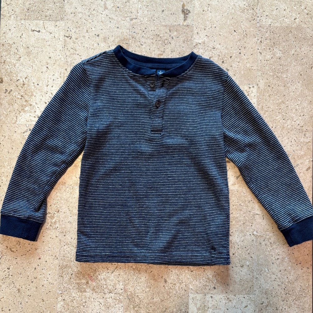 Janie and jack T Shirt Long Sleeve Blue